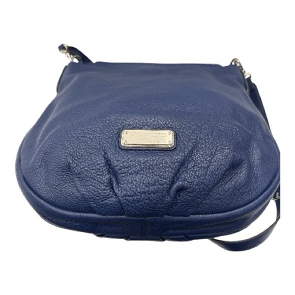 MARC BY MARC JACOBS Q Hillier Pebbled Hobo Shoulder Bag Navy - Picture 16 of 16